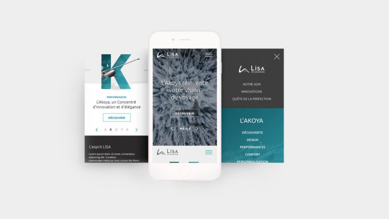 Navigation site web sur smartphone Lisa Savoie